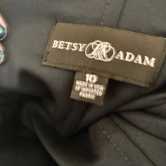 Betsy & Adam Strapless Velvet Gown - Macy's Size 10 - Picture 6 of 8